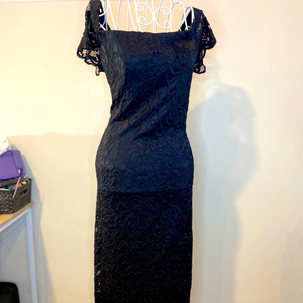 Off the shoulder lace dress